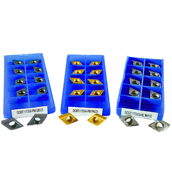 10x DCMT/DCGT Wendeschneidplatten – ISO Wendeschneideplatten für Stahl, Alu & Edelstahl